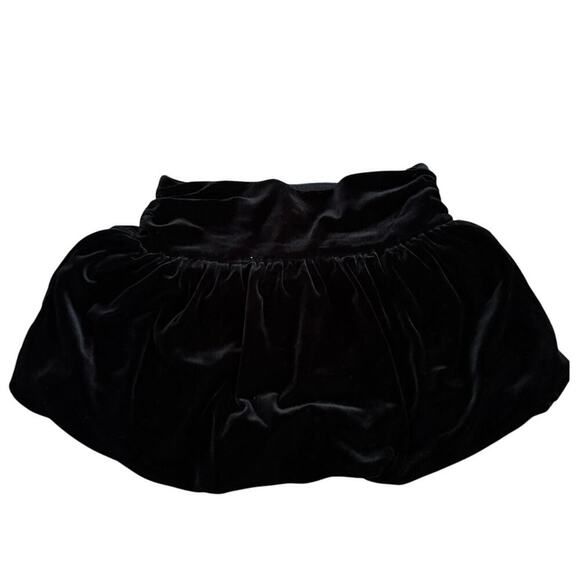 Ralph Lauren Kids Black Velvet Pull On Mini Skirt Size 24M - Picture 1 of 4